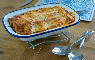 Aubergine & Courgette Layered Pasta Bake