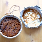 A single serving gluten free Christmas pudding which can be made at the very last minute very simply