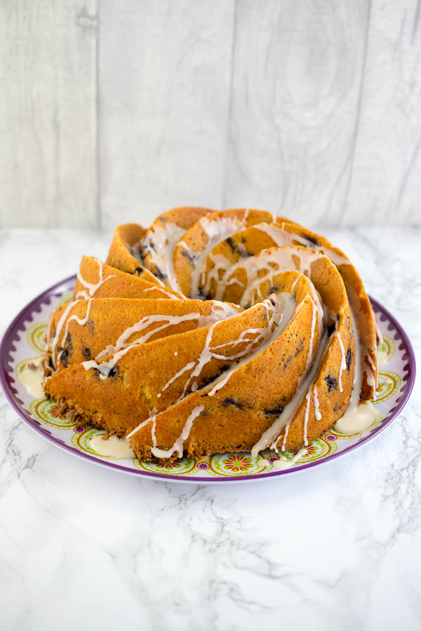 Zingy Blueberry Bundt Cake