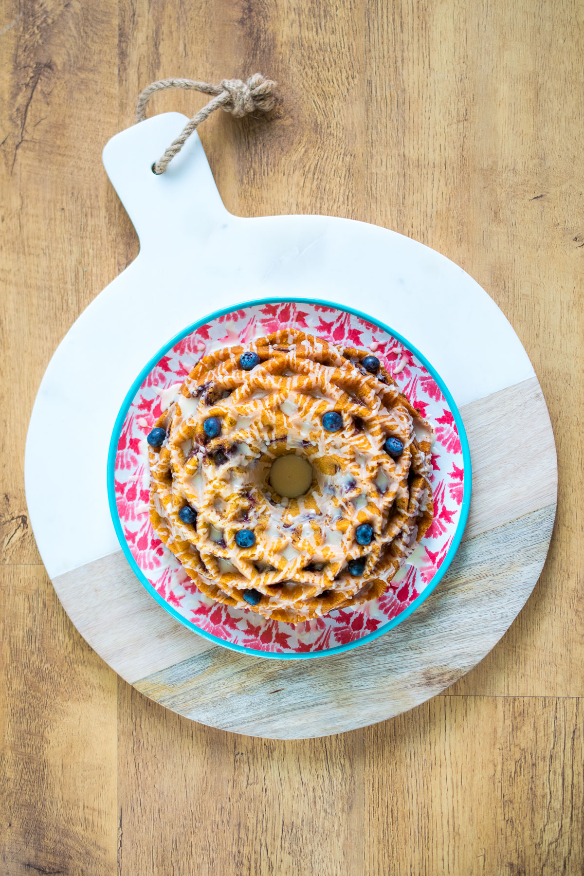 zingy citrus blueberry bundt