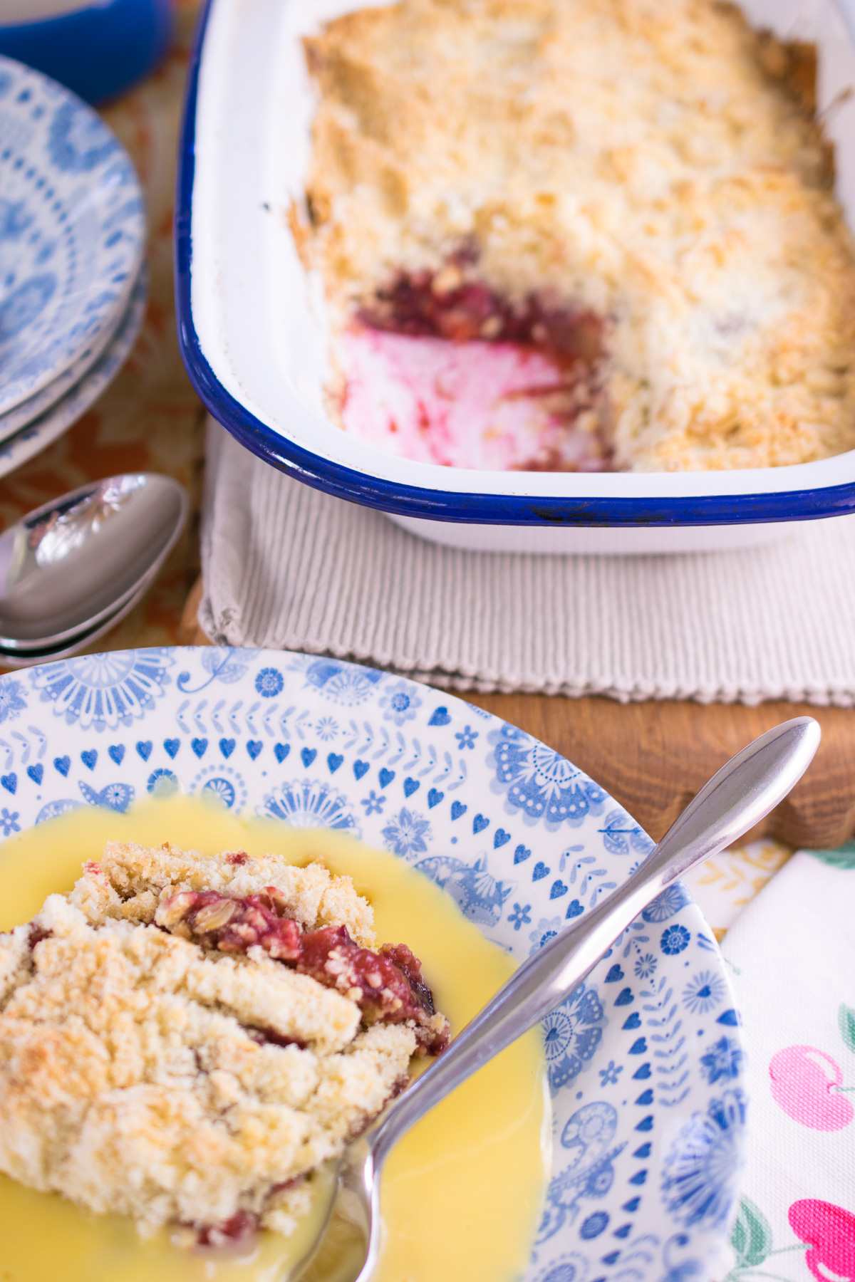 Plumble - adorable name for this delicious plum crumble!