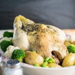 How to cook a whole chicken in the Instant Pot and all the veg and potatoes too!