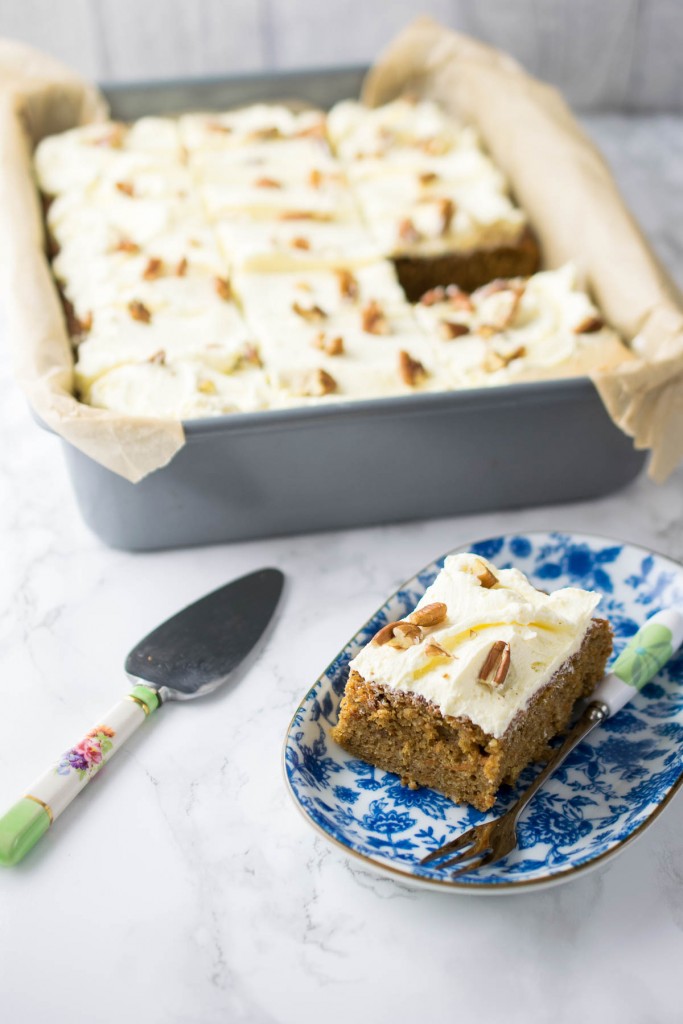 Deliciously moist and flavourful carrot cake so good, you won't miss the dairy or the gluten at all!