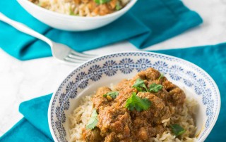 Instant Pot Lamb Rogan Josh - a rich tomato based lamb curry made all the better for pressure cooking it in the Instant Pot