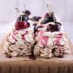 The summer dessert of kings - cherry & vanilla pavlova