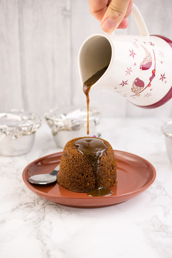 Individual Sticky Toffee Puddings made in the Instant Pot