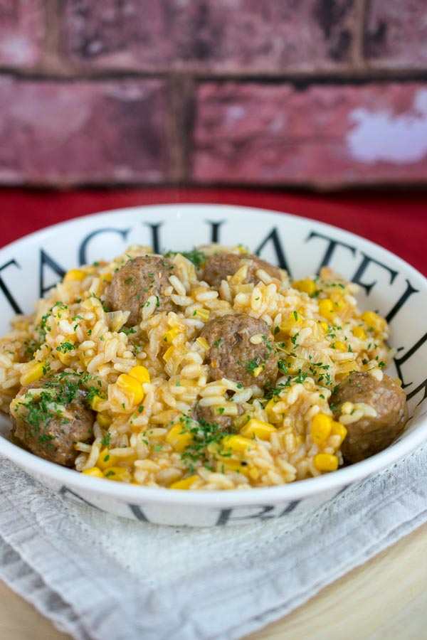 Instant Pot Meatball Risotto