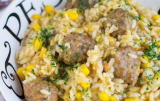 Instant Pot Meatball Risotto