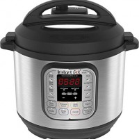 Instant Pot Duo V2 7-in-1 Electric Pressure Cooker, 6 Qt, 5.5L 1000 W, Brushed Stainless Steel/Black, 220-240v, Stainless Steel Inner Pot