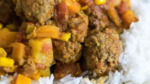 Instant Pot Beef Meatball Curry